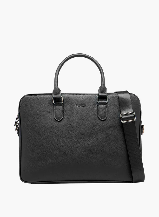 دوتشيني Men Textured Laptop Bag